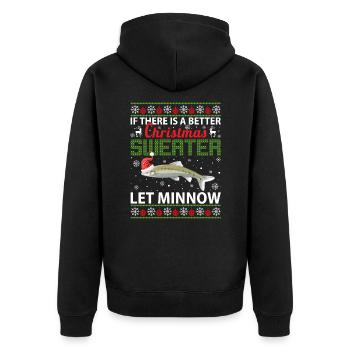 S’il y a un meilleur pull de Noël, laissez Minnow - Veste à capuche bio Premium Unisexe - noir - Dos - Nico (187cm)