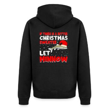 S’il y a un meilleur pull de Noël, laissez Minnow - Veste à capuche bio Premium Unisexe - noir - Dos - Nico (187cm)