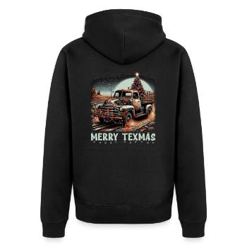 Merry Texmas – Camionnette - Veste à capuche bio Premium Unisexe - noir - Dos - Nico (187cm)