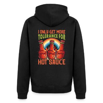 Passionnés de cuisine - Veste à capuche bio Premium Unisexe - noir - Dos - Nico (187cm)