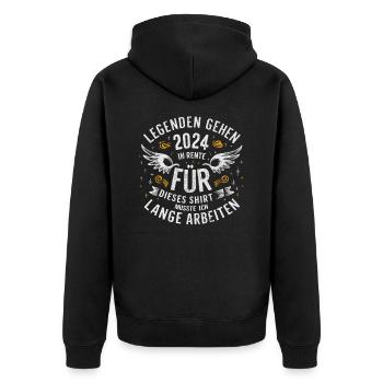 Legends to retire in 2024 Design - Unisex Premium Organic Zip Hoodie - black - Back - Nico (187cm)