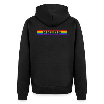 LGBT PRIDE - Veste à capuche bio Premium Unisexe - noir - Dos - Nico (187cm)