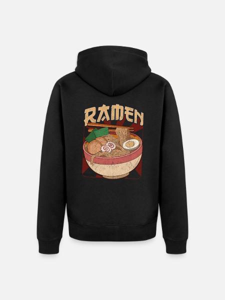 Un ramen japonais - Veste à capuche bio Premium Unisexe - noir