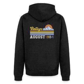 30th Birthday Original August 1994 Vintage 1994 - Unisex Premium Organic Zip Hoodie - black - Back - Nico (187cm)