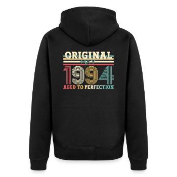 Original May 1994 Vintage 1994 Birthday 1994 - Unisex Premium Organic Zip Hoodie - black - Back - Nico (187cm)