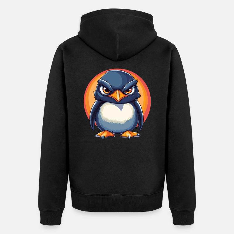 Pingouin - Veste à capuche bio Premium Unisexe - noir