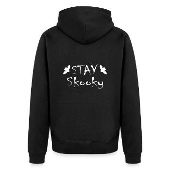 Stay Spooky Halloween Costume - Unisex Premium Bio Zip Hoodie - Schwarz - Hinten - Nico (187cm)