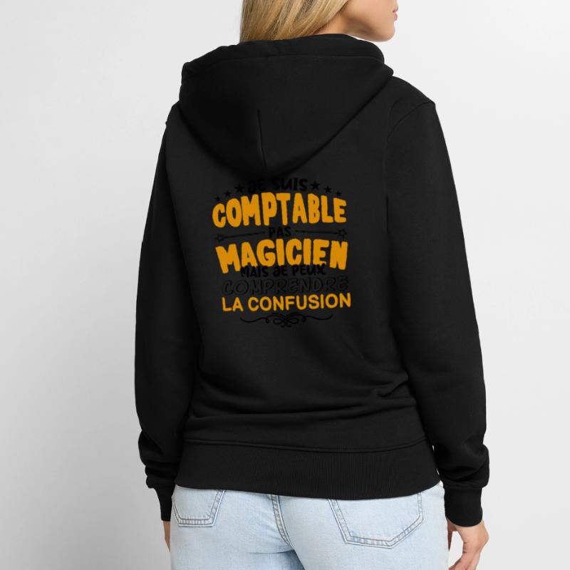 Comptable pas Magicien | le Meilleur Comptable ca Veste à capuche bio Premium Unisexe