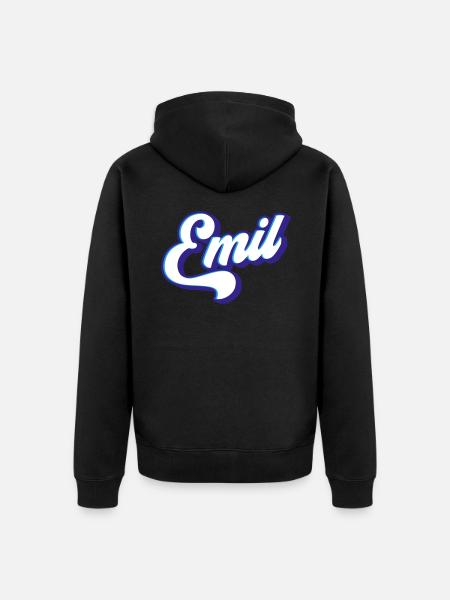 Emil | Couleurs changeantes - Veste à capuche bio Premium Unisexe - noir