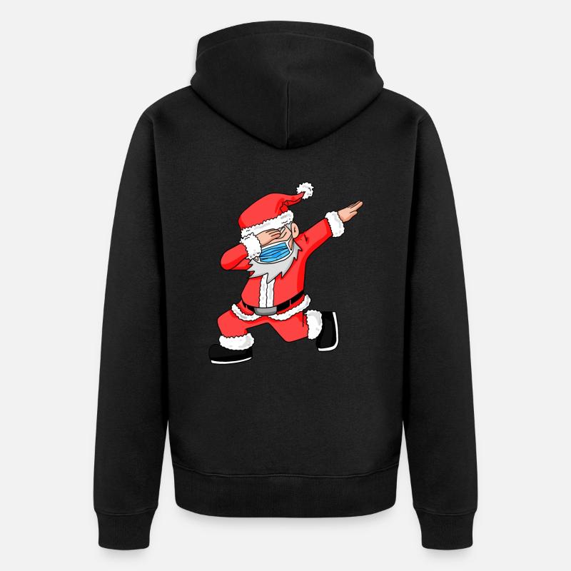 Père Noël Noël - Veste à capuche bio Premium Unisexe - noir