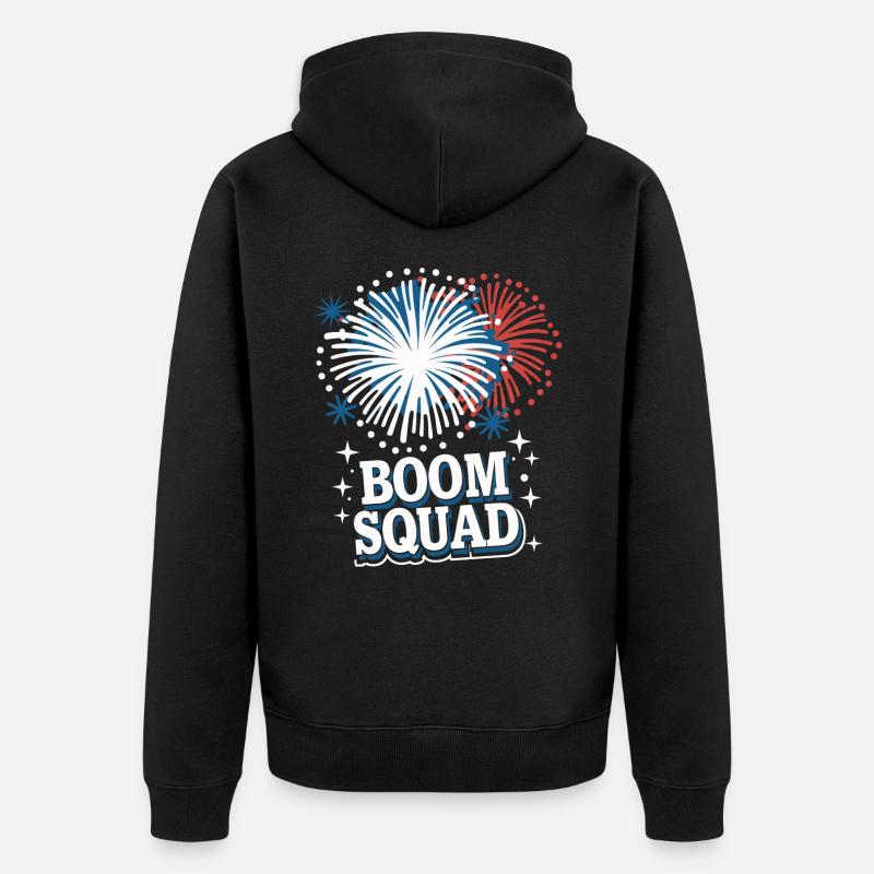 Pyrotechnie Feux d’artifice Pyrotechnie - Veste à capuche bio Premium Unisexe - noir