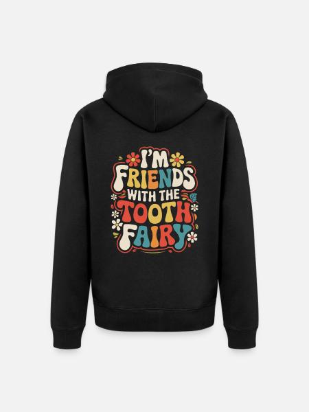Dentist Dental Assistant Teeth - Unisex Premium Organic Zip Hoodie - black