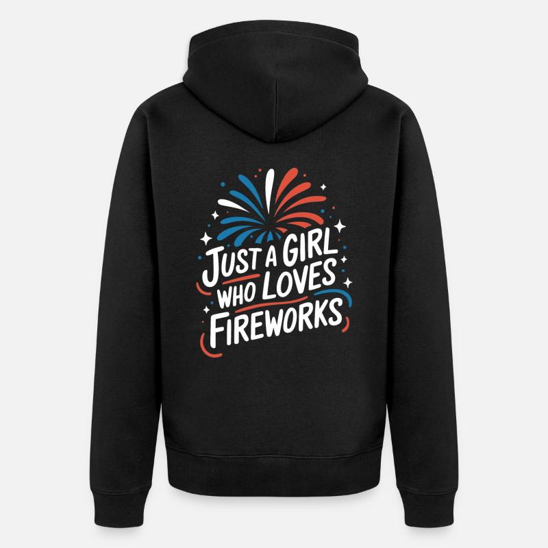 Pyrotechnics Fireworks Pyrotechnics - Unisex Premium Organic Zip Hoodie - black