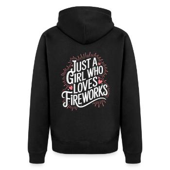 Pyrotechnie Feux d’artifice Pyrotechnie - Veste à capuche bio Premium Unisexe - noir - Dos - Nico (187cm)