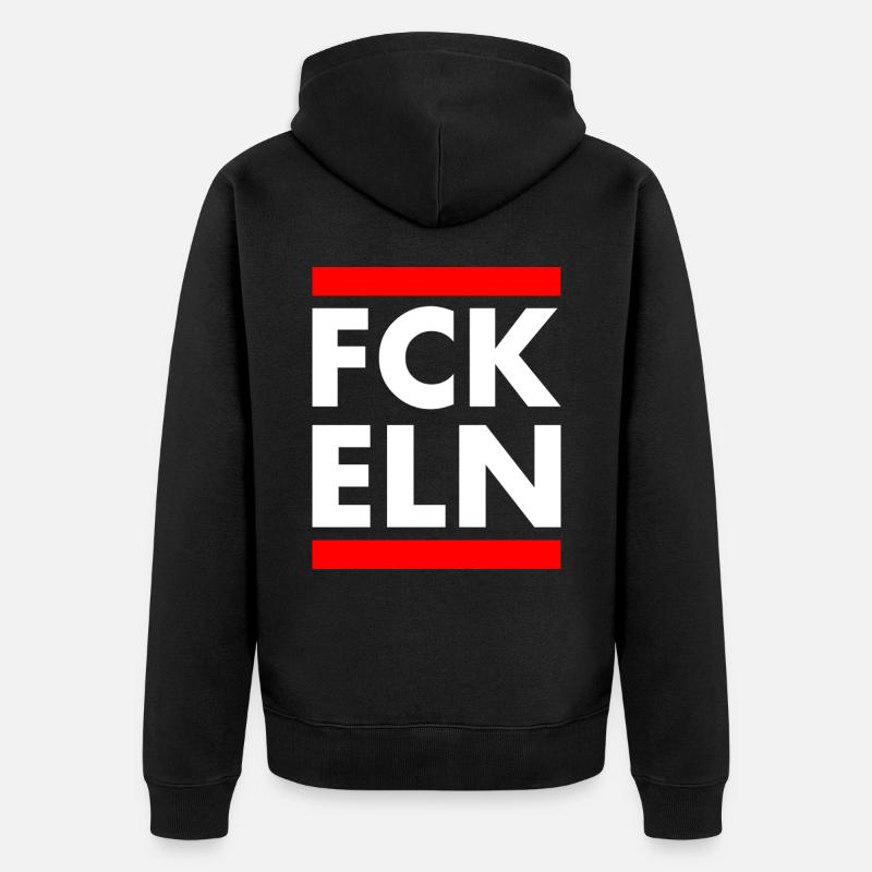 Fck eln - Veste à capuche bio Premium Unisexe - noir