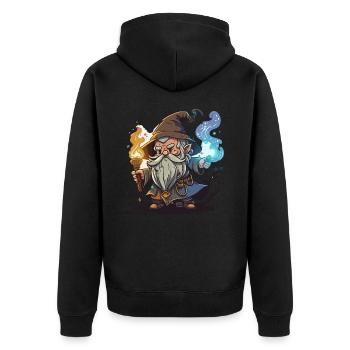 Magie mystique - Veste à capuche bio Premium Unisexe - noir - Dos - Nico (187cm)