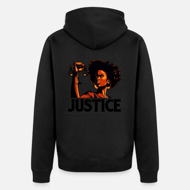 Justice - Veste à capuche bio Premium Unisexe - undefined