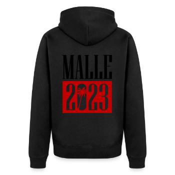 Malle 2023 - Veste à capuche bio Premium Unisexe - noir - Dos - Nico (187cm)