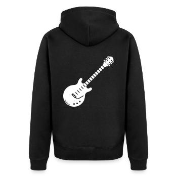 Guitare Électrique (Guitare / Rock / Musique) - Veste à capuche bio Premium Unisexe - noir - Dos - Nico (187cm)