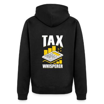 Conseiller fiscal Cadeau de commis fiscal - Veste à capuche bio Premium Unisexe - noir - Dos - Nico (187cm)