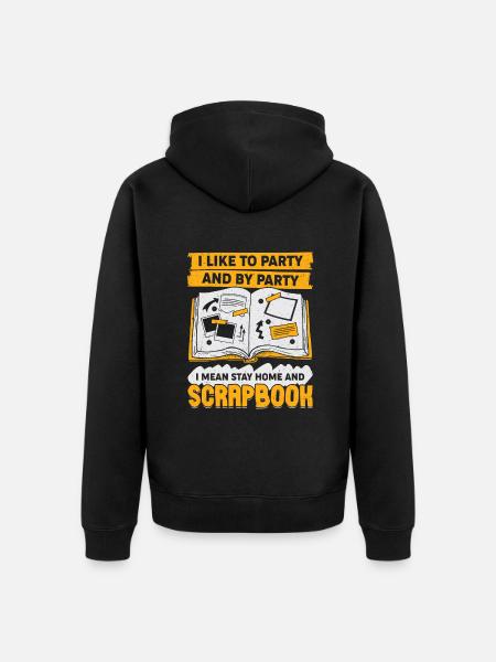 Scrapbooking Hobby Scrapbook Scrapbooker Geschenk - Unisex Premium Bio Zip Hoodie - Schwarz