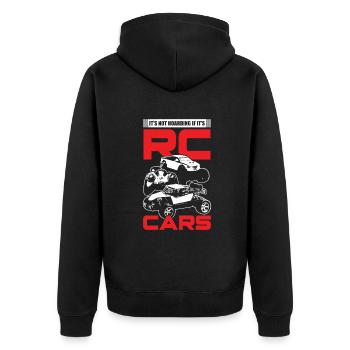 Lustiges RC Ferngesteuertes Auto Hobby Geschenk - Unisex Premium Bio Zip Hoodie - Schwarz - Hinten - Nico (187cm)