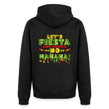 5 De Mayo Viva Mexico Cinco De Mayo Lehrer Geschen - Unisex Premium Bio Zip Hoodie - Schwarz - Hinten - Nico (187cm)
