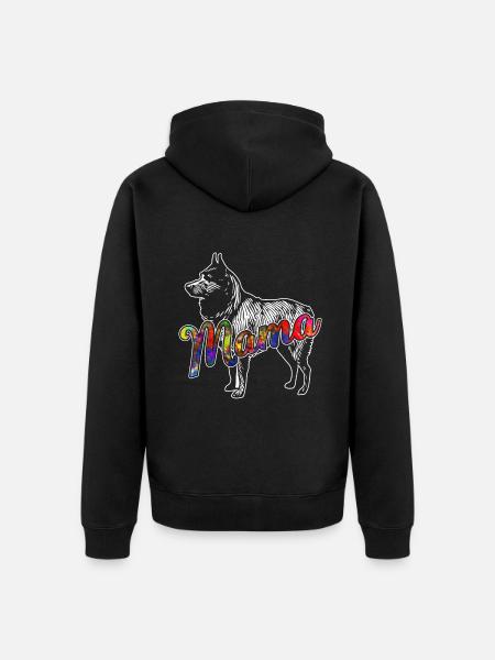 Schipperke Schipperke Mama - Unisex Premium Organic Zip Hoodie - black