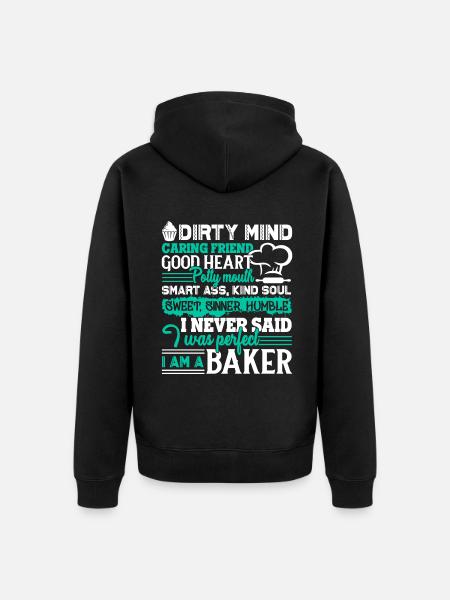 Baker I Am A Baker - Unisex Premium Organic Zip Hoodie - black