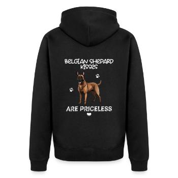 Les baisers de berger belge n’ont pas de prix Malli Mali - Veste à capuche bio Premium Unisexe - noir - Dos - Nico (187cm)
