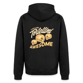 Noodles Noodle Lover Lasagne Spaghetti Cadeau - Veste à capuche bio Premium Unisexe - noir - Dos - Nico (187cm)