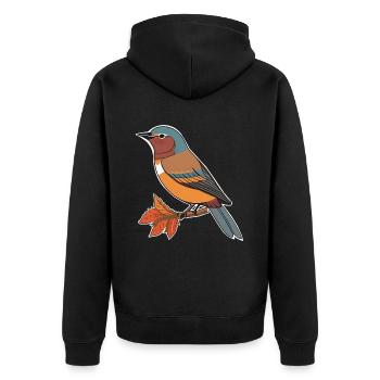 Oiseau fantastique - Veste à capuche bio Premium Unisexe - noir - Dos - Nico (187cm)