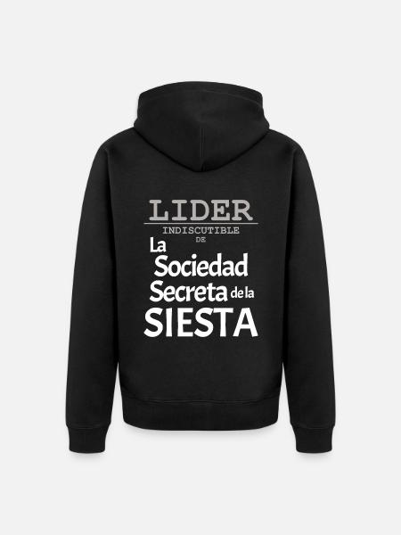 ANFÜHRER der Nap-Geheimgesellschaft - Unisex Premium Bio Zip Hoodie - Schwarz