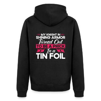 Divorce Divorcé Divorcé Cadeau - Veste à capuche bio Premium Unisexe - noir - Dos - Nico (187cm)