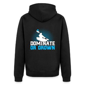 Kanupolo Spieler Kanupolo Mannschaft Kanupolo spie - Unisex Premium Bio Zip Hoodie - Schwarz - Hinten - Nico (187cm)