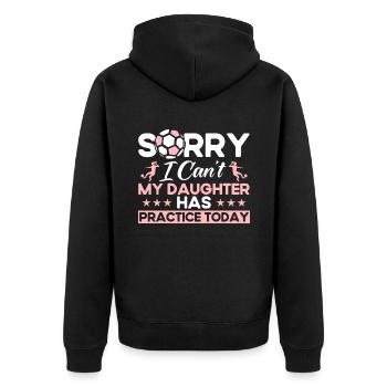 Football Football Mama Mother Gift - Veste à capuche bio Premium Unisexe - noir - Dos - Nico (187cm)
