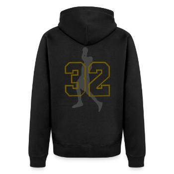 basketball - Veste à capuche bio Premium Unisexe - noir - Dos - Nico (187cm)