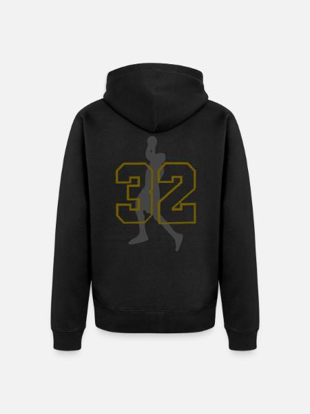 basketball - Veste à capuche bio Premium Unisexe - noir