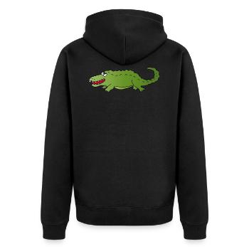Crocodile - Veste à capuche bio Premium Unisexe - noir - Dos - Nico (187cm)