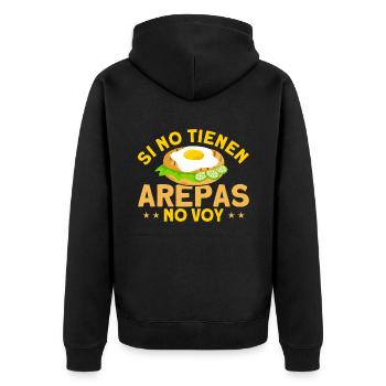 Arepa Arepa Gourmand colombien Geschen - Veste à capuche bio Premium Unisexe - noir - Dos - Nico (187cm)