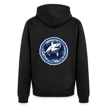 Profondeur majestueuse - Veste à capuche bio Premium Unisexe - noir - Dos - Nico (187cm)