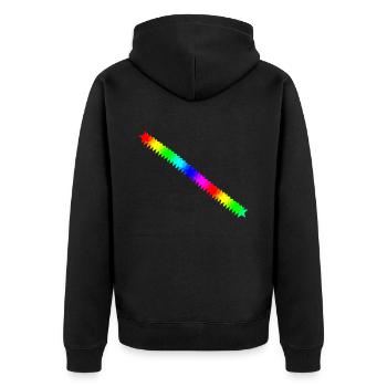 Stars colorful rainbow gift idea - Unisex Premium Organic Zip Hoodie - black - Back - Nico (187cm)