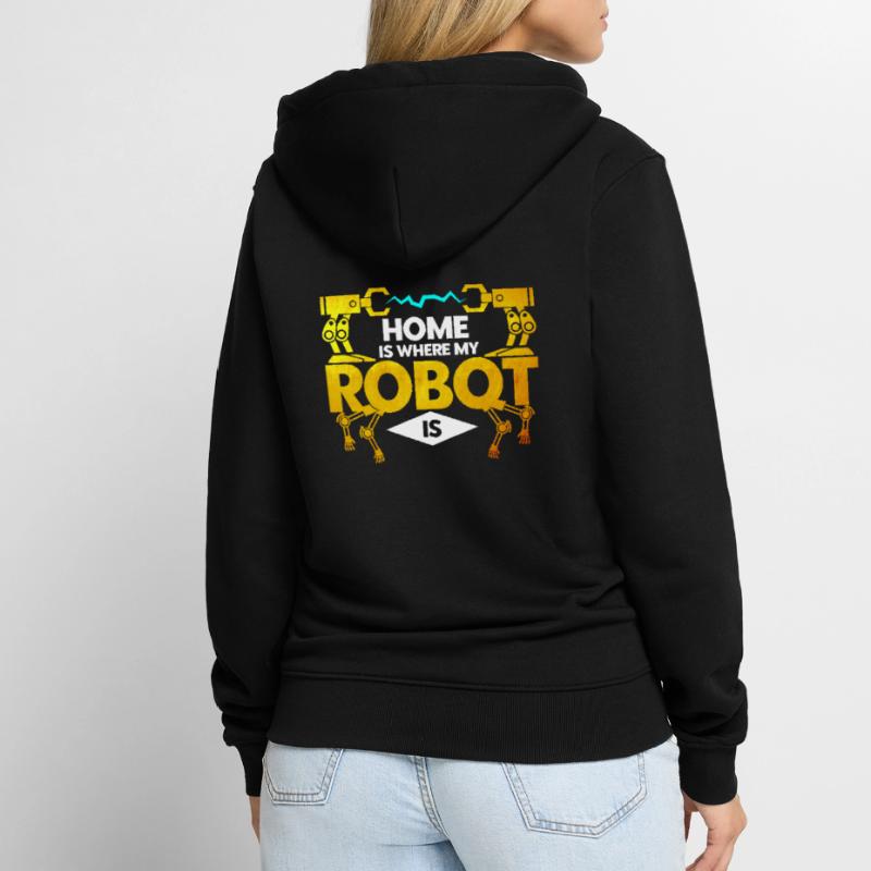 Robotics Engineer Teacher Technology Gift Unisex Premium Organic Zip Hoodie