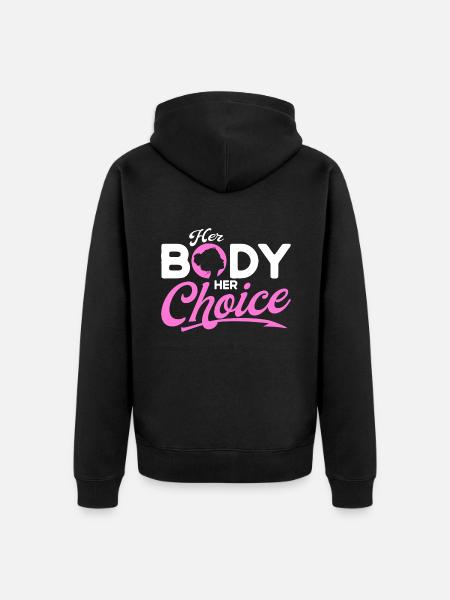 Women's rights Equal rights - Unisex Premium Organic Zip Hoodie - black
