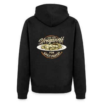 Noodles Noodle Lover Lasagne Spaghetti Cadeau - Veste à capuche bio Premium Unisexe - noir - Dos - Nico (187cm)
