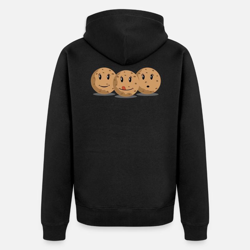 Biscuits - Veste à capuche bio Premium Unisexe - noir