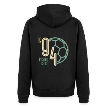 29. Geburtstag Fußballer 29 Jahre Jahrgang 1994 - Unisex Premium Bio Zip Hoodie - Schwarz - Hinten - Nico (187cm)