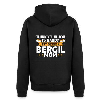 Rennmaus Rennmäuse Rennmaus Liebhaber Geschenk - Unisex Premium Bio Zip Hoodie - Schwarz - Hinten - Nico (187cm)