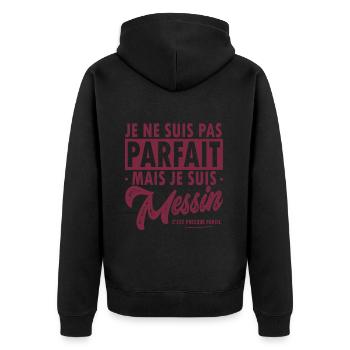 Metz football metz foot supporter fier Messin - Veste à capuche bio Premium Unisexe - noir - Dos - Nico (187cm)