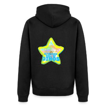 Le paradis du dinosaure - Veste à capuche bio Premium Unisexe - noir - Dos - Nico (187cm)